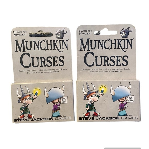 New! 2 /$18! 2 Packs Munchkin Curses Card Game - Picture 1 of 8
